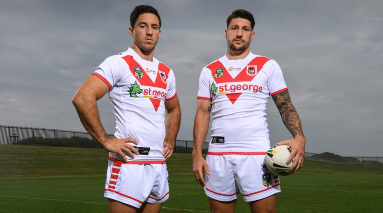 Maillot Rugby Vintage St George Illawarra Dragons - Classic, Taille XXXL, Rouge