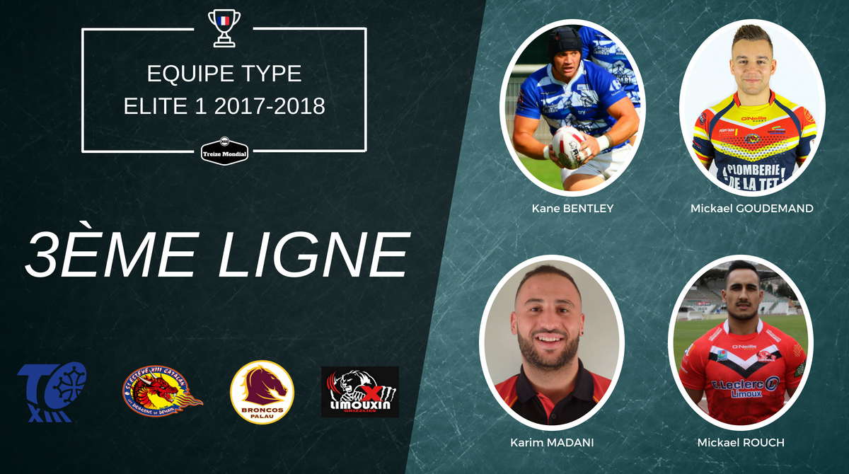 3ème ligne equipe type Elite 1