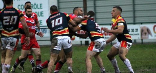 Finale Coupe de France Lord Derby St Estève XIII Catalan et le XIII Limouxin