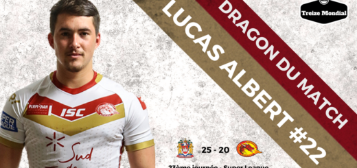 Lucas Albert élu homme du match face à Wigan