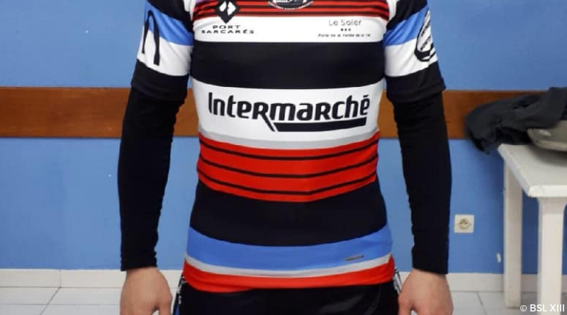 Maillot Rugby Le Soler XIII Construction 90'S Daminato Haybrard Porté #6 - L
